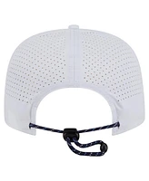 New Era Men's White Tampa Bay Rays Perforated Golfer Snapback Hat