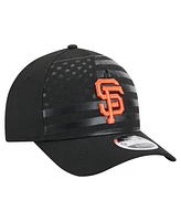 New Era Men's Black San Francisco Giants American Flag 9FORTY M-Crown A-Frame Adjustable Hat