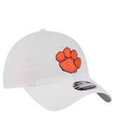 New Era Men's White Clemson Tigers Active Ripstop 9TWENTY Adjustable Hat
