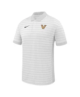 Nike Men's White Vanderbilt Commodores 2025 Early Season Coaches Sideline Victory Stripe Performance Polo Shirt