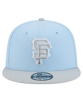 New Era Men's Light Blue/Gray San Francisco Giants 2-Tone Color Pack 9FIFTY Snapback Hat