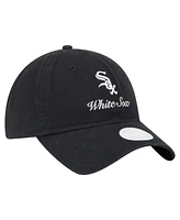 New Era Women's Black Chicago White Sox Preppy Team 9TWENTY Adjustable Hat