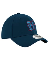 New Era Men's Navy Houston Texans Throwback Crawl Standard 39THIRTY Flex Hat