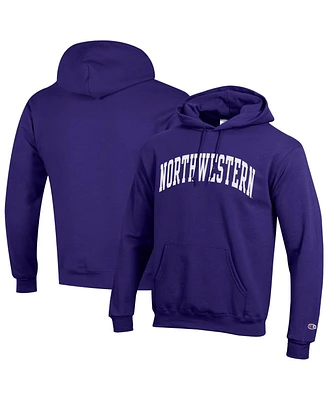 Champion Men's Purple Northwestern Wildcats Basic Arch Fleece Pullover Hoodie Sweatshirt