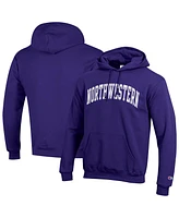 Champion Men's Purple Northwestern Wildcats Basic Arch Fleece Pullover Hoodie Sweatshirt