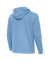 Antigua Men's Heather Powder Blue Philadelphia Phillies Cloud Pullover Hoodie