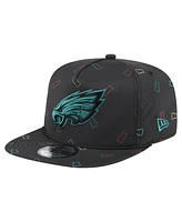 New Era Men's Black Philadelphia Eagles Gummy Golfer Snapback Hat
