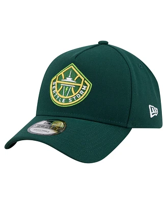 New Era Men's Green Seattle Storm Core Logo A-Frame 9FORTY Adjustable Hat