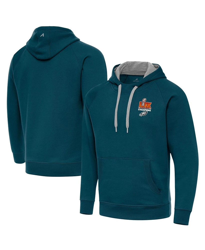 Antigua Men's Midnight Green Super Bowl Lix Champions Victory Pullover Hoodie