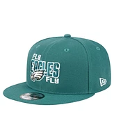 New Era Men's Midnight Green Philadelphia Eagles Super Bowl Lix Champions Side Patch 9FIFTY Snapback Hat