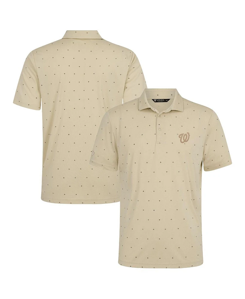 Levelwear Men's Cream Washington Nationals Vision Polo Shirt