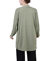 Ny Collection Petite Knee Length Cardigan Sweater