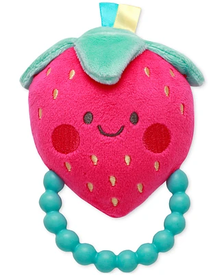 Little Me Baby Girls Strawberry Rattle Toy with Teether
