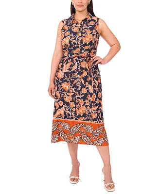 Msk Plus Sleeveless Jersey Midi Dress