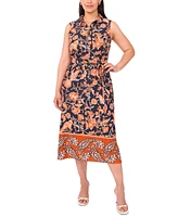 Msk Plus Sleeveless Jersey Midi Dress