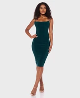 B Darlin Juniors' Sleeveless Square Neck Midi Dress