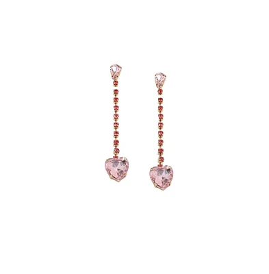 Sohi Women's Sleek Drop Earrings