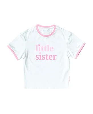 Bits & Bows Girls Little Sister Crewneck T-Shirt