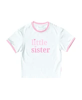 Bits & Bows Girls Little Sister Crewneck T-Shirt