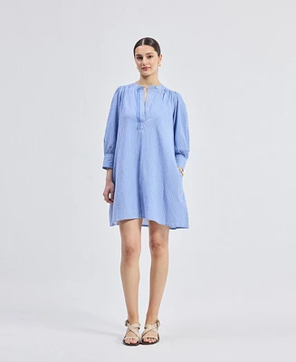 Reistor Women's Oversized Tunic Dress with Optional Belt