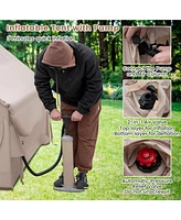 Mecale 4-6 People Inflatable Camping Tent with Porch and Carrying Bag