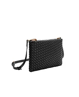 Melie Bianco Daisy Woven Small Crossbody Bag