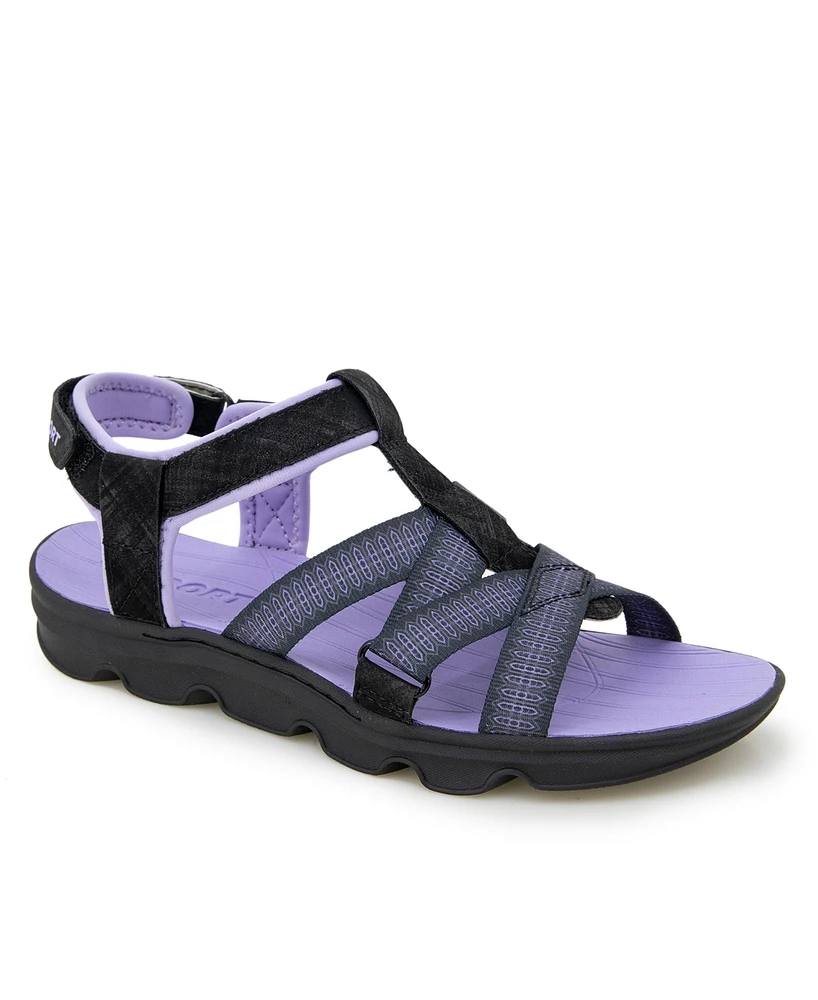 Jbu Women's Kaia Casual Flat Sandals