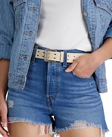 Levi's Women's Casual Double-Prong Roller-Buckle Leather Jean Belt