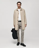 Mango Men's Classic Water-Repellent Trench Coat