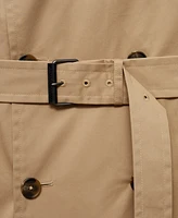 Mango Men's Water-Repellent Belted Trench Coat