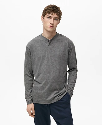 Mango Men's Cotton T-Shirt and Pant Pajama Set