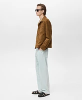 Mango Men's Suede Effect Overshirt