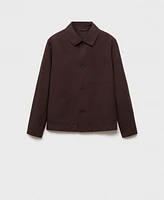 Mango Men's Pocket Lyocell Overshirt