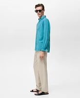 Mango Men's Linen-Blend Shirt