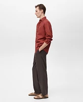 Mango Men's Linen-Blend Shirt