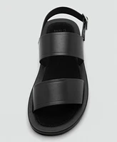 Mango Men's Leather Strap Sandals