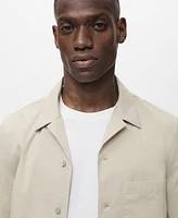 Mango Men's Chest Pocket Regular-Fit Shirt