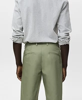 Mango Men's Interior Elastic Strip Cotton Bermuda Shorts