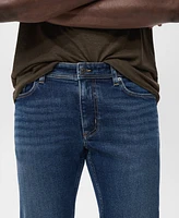 Mango Men's Jan Slim-Fit Faded Dark-Wash Jeans