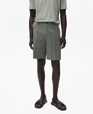 Mango Men's Slim-Fit Chino Cotton Bermuda Shorts