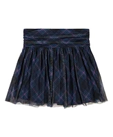 Clavin Klein Big Girls Plaid Power Mesh Skirt