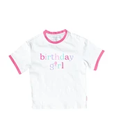 Bits & Bows Girls Birthday Girl Crewneck T-Shirt