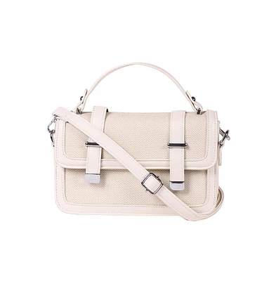 Women's The Linea-Block Hand Bag - Cream White
