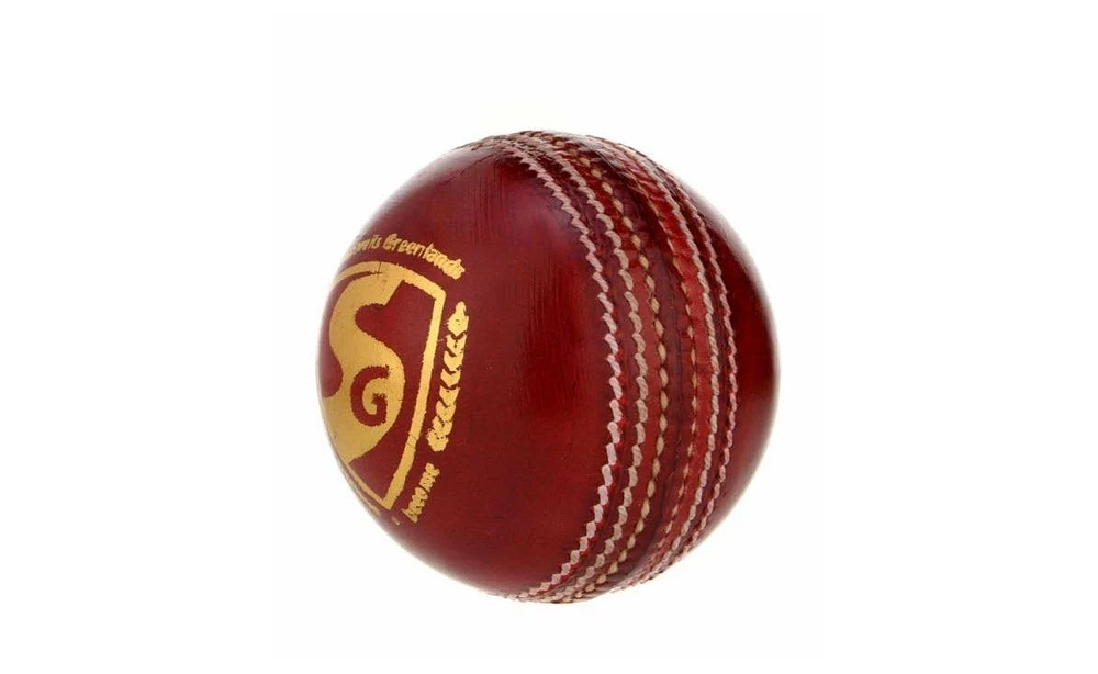 Sg Cricket Shield 20 Premium Leather Ball (Red Color)