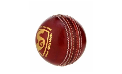 Sg Cricket Shield 20 Premium Leather Ball (Red Color)