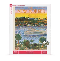 New York Puzzle Company Sunset Cruise 1000 Piece Puzzle