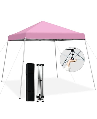 10 x 10 Feet Outdoor Instant Pop-up Canopy with Carrying Bag