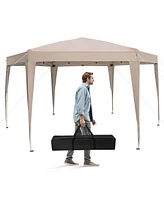13 x 11.5 Ft Hexagonal Pop-Up Height Adjustable Canopy Tent with Dressed Legs