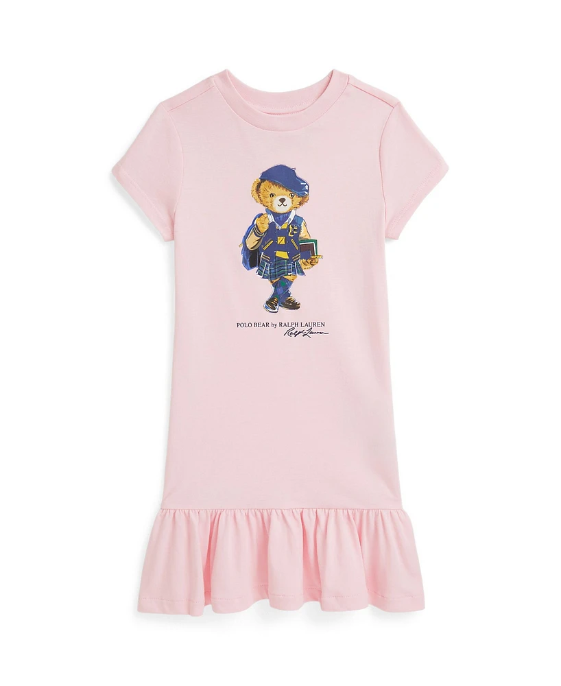 Polo Ralph Lauren Toddler Girls Polo Bear Cotton Jersey Dress