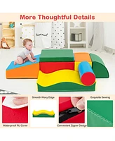 Toddlers Colorful Climbing Toys with Epe Foam and Removable Pu Leather